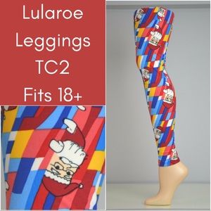 BN Lularoe Santa TC2 Leggings